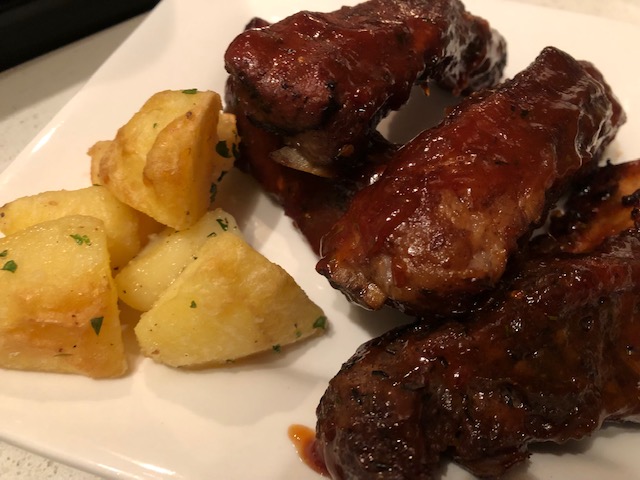 Baby Back Ribs with Yuca Fries