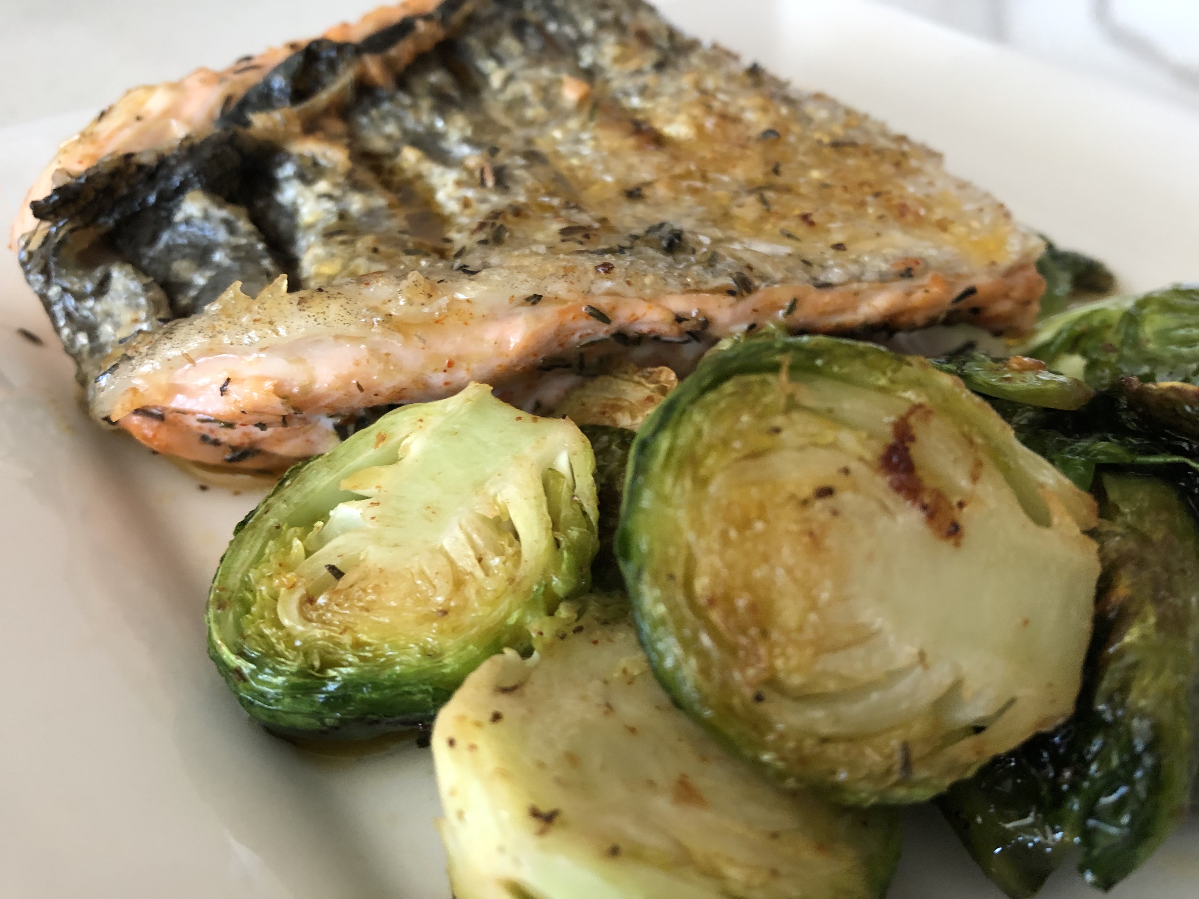 Salmon and Brussel Sprouts